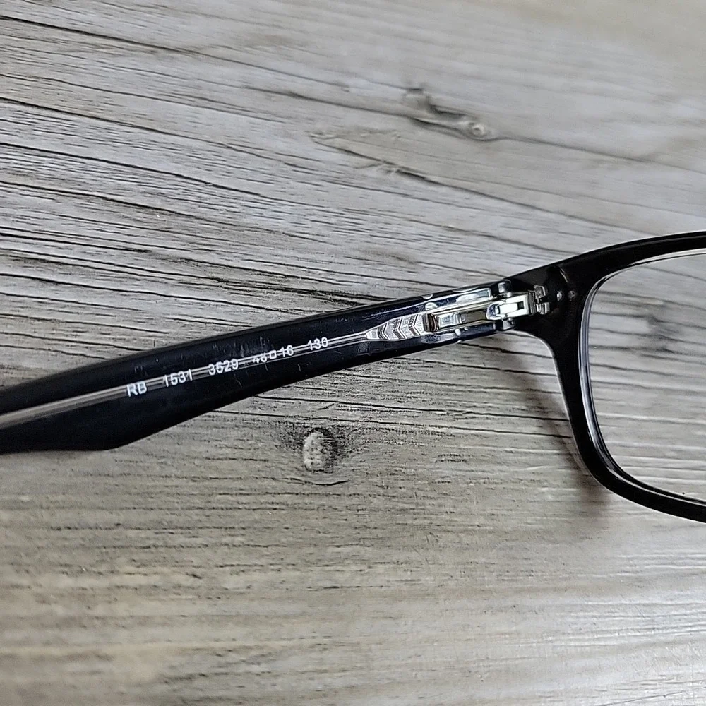 Ray-Ban RB1531 3529 Kids Eyeglasses Frames Black Clear‎ Full Rim 48-16-130